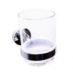 WillieJan Bekerhouder 8209 - Tandenborstelhouder - 1 glas - Verchroomd RVS - Muurbevestiging