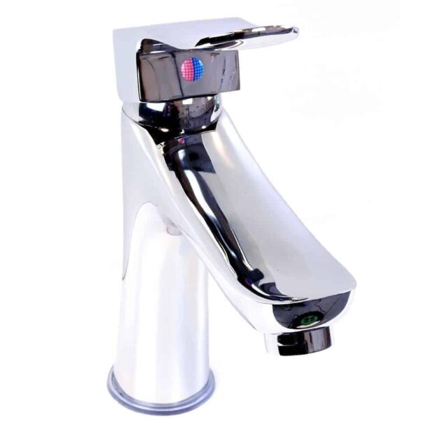 WillieJan Wastafel Kraan 81001 – Mengkraan – Verchroomd Messing – Met Toevoerslangen 3/8 Inch Aansluiting Wastafel kranen WillieJan