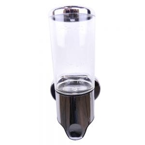 Zeep dispenser transparant met chroom 400 ml
