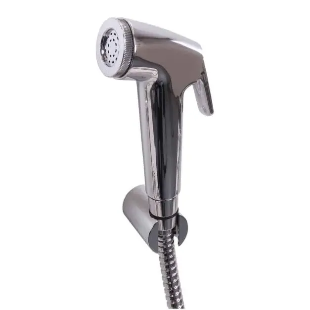 WillieJan Toiletdouche Set A301 – Verchroomd ABS – Compact – Set; Bidet Sprayer, Slang en Ophangbeugeltje Bidet sprayers | Knijp handdouches sets WillieJan