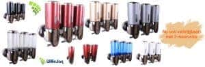zeepdispensers met 3 reservo
