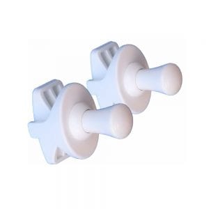 WillieJan Radiator handdoekenhaak 901W - Wit - set 2 stuks - Radiatorbevestiging - Zonder boren