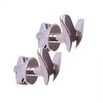 WillieJan Dubbele Radiator Handdoekenhaak 910C - Chroom - set 2 stuks dubbele haak - Radiatorbevestiging - Zonder boren
