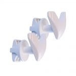 WillieJan Dubbele Radiator Handdoek haakjes 910W - Wit - set 2 stuks dubbele radiator haakjes - Radiatorbevestiging - Zonder boren