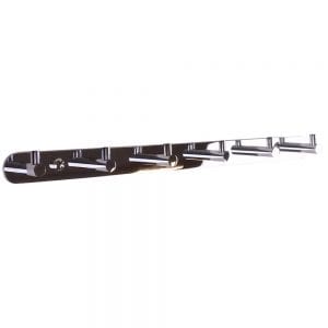 WillieJan Garderobe haken KD-3146 - 6 Haken op Rij - Kleding Haken - Handdoekhaken - Kwalitatief Messing - Verchroomd