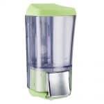 Marplast zeepdispenser A76424VE - Professionele kwaliteit - Groen met Transparant - 170 ml - Geschikt voor openbare ruimten