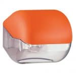 Marplast toiletpapier houder A61900AR - Oranje met transparant - geschikt voor traditionele Rollen toiletpapier