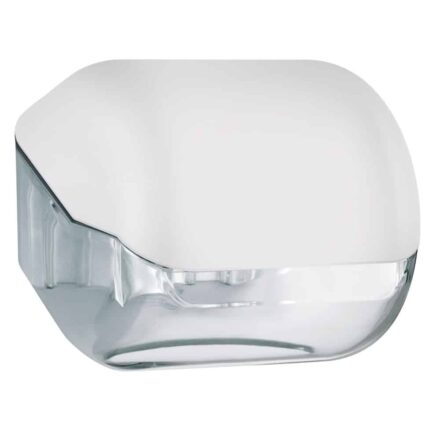 Marplast toiletpapier houder A61900BL – wit met transparant – geschikt voor traditionele Rollen toiletpapier Toiletrolhouders WillieJan