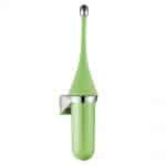 Marplast Toiletborstel A65801VE- Muurbevestiging - Groen met chroom - vervangbare nylon borstel kop