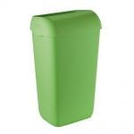 WillieJan Marplast afvalbak -Groen - 23 liter - met hidden cover - muurbevestiging of vrijstaand