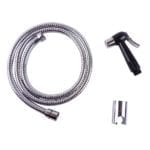 WillieJan Knijp handdouche Set HD035 - ABS - Zwart met Chroom - Sprayer, Slang en Ophangbeugeltje
