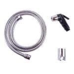 WillieJan Knijp handdouche Set HD037 - ABS - Zwart met Chroom - Sprayer, Slang en Ophangbeugeltje
