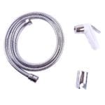WillieJan Knijp handdouche Set HD044 - ABS - Wit met Chroom - Sprayer, Slang en Ophangbeugeltje