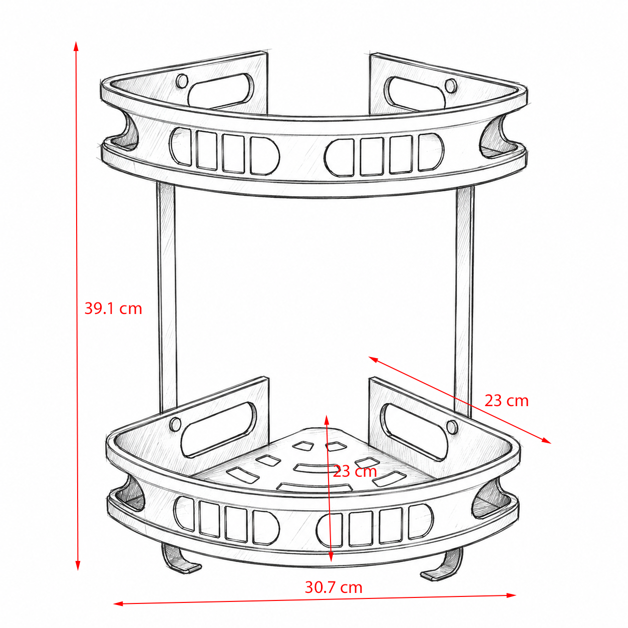 WillieJan Bad Doucherekje 42603 – 2 niveau’s – Hoekbevestiging – Aluminium – Zwart WillieJan® WillieJan WillieJan Bad Doucherekje 42603 – 2 niveau’s – Hoekbevestiging – Aluminium – Zwart Douche rekjes WillieJan