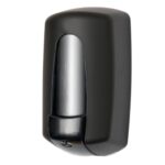 WillieJan zeepdispenser 70601ZW - Professionele kwaliteit - Mat zwart met Transparant - 900 ml - Geschikt voor openbare ruimten